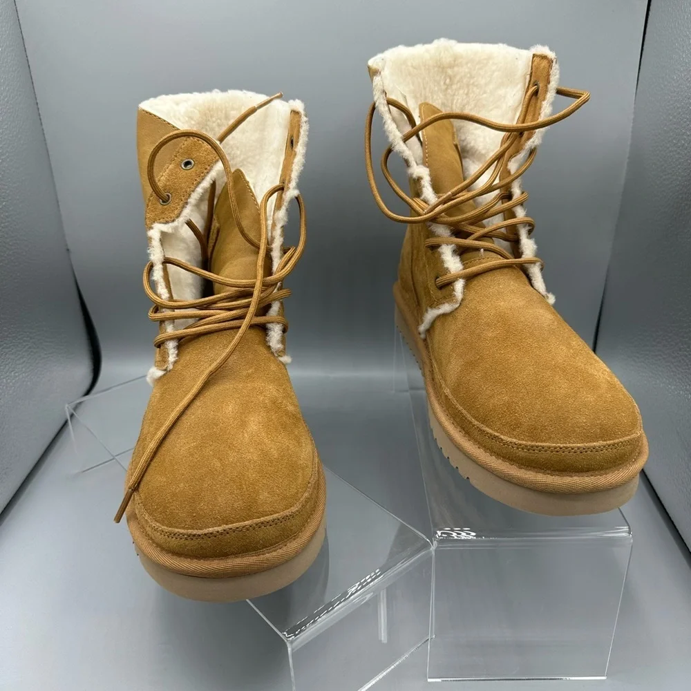 UGG Koolaburra Boots mid-calf Camel color Size 10 ready for winter in comfort - Picture 3 of 11